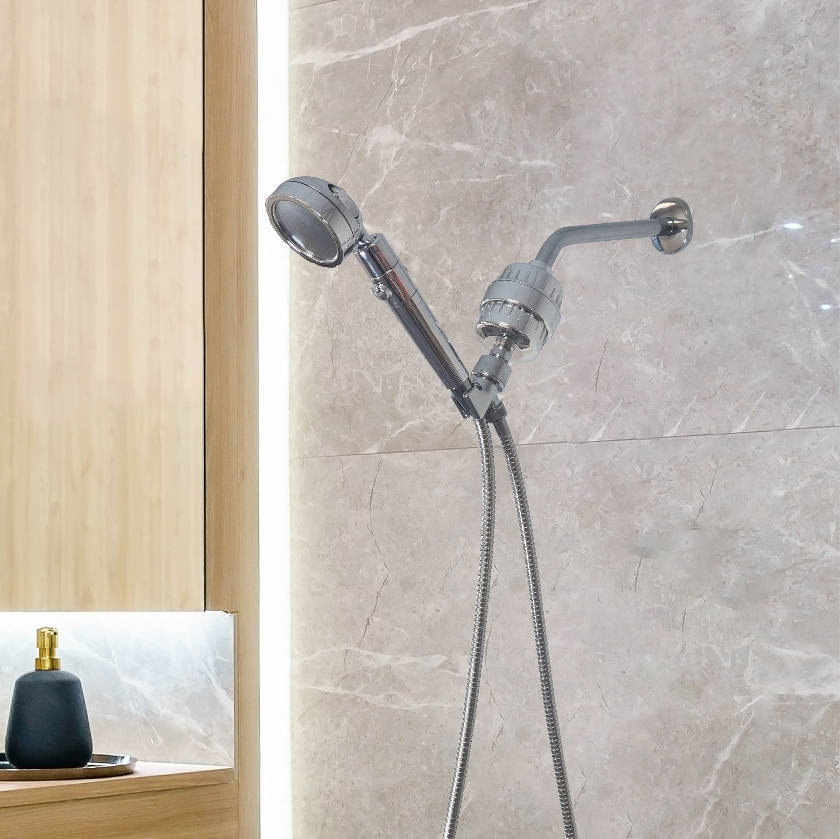 Cabezal de ducha con filtración MineralStream™ 3.0