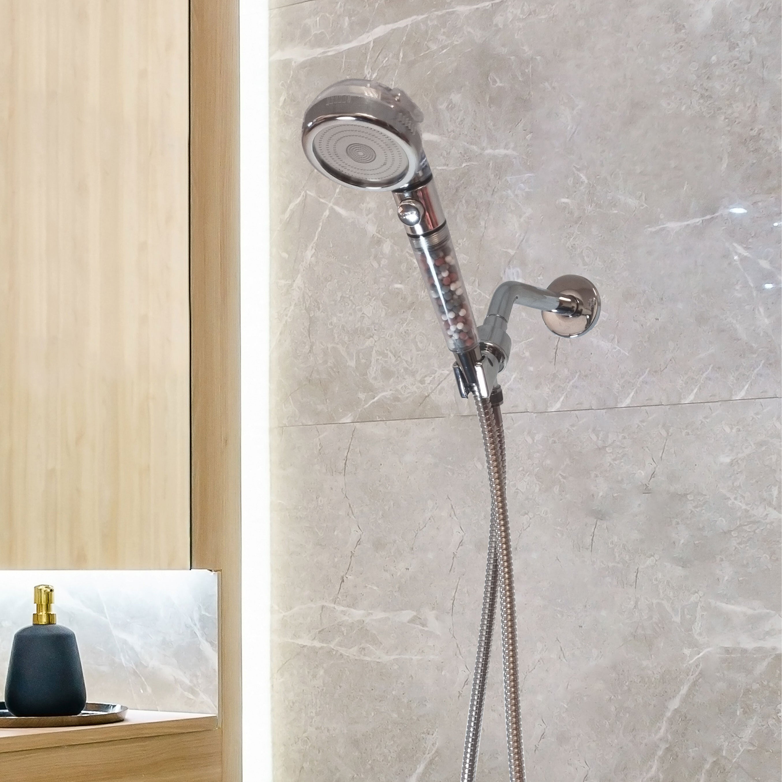 Kit de elementos esenciales para ducha Ionic Showerhead 2.0