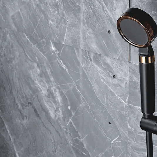 MineralStream™ BLACK - Sistema de ducha doble con vitamina C