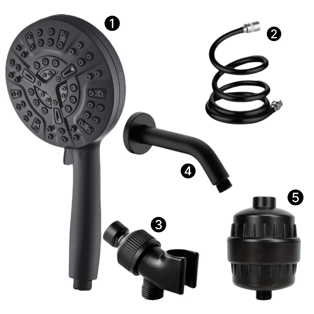 Kit de ducha completo de ducha de ducha de modo 10 de modo lujoso