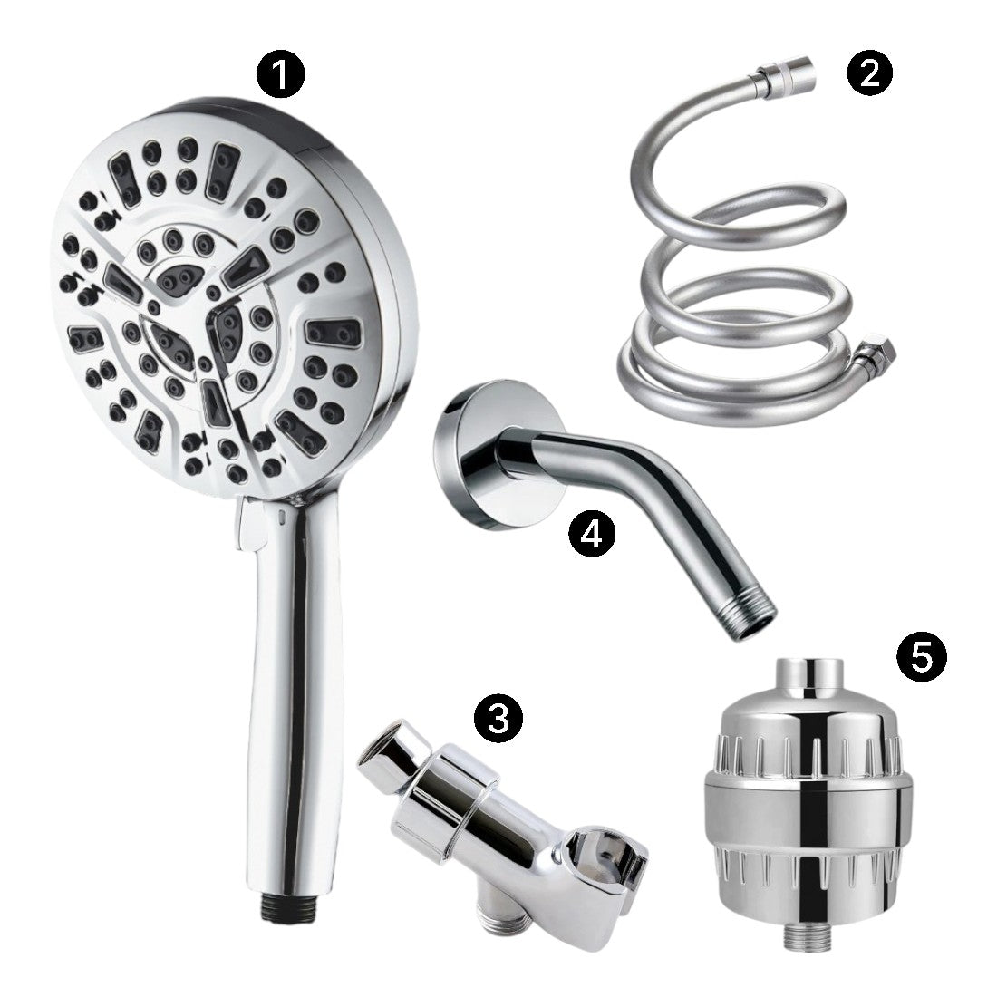 Kit de ducha completo de ducha de ducha de modo 10 de modo lujoso
