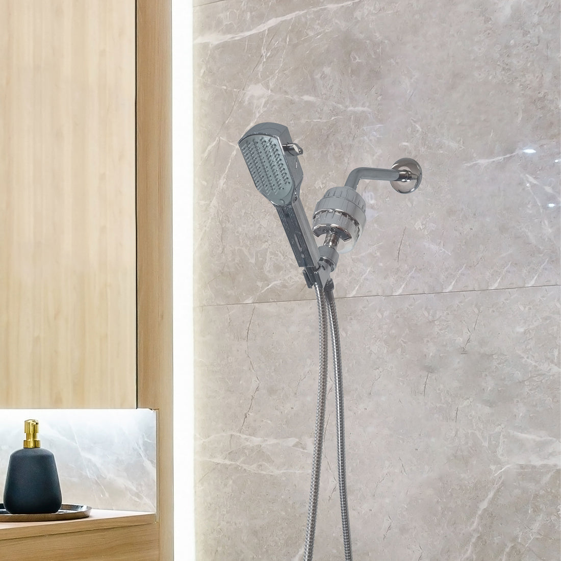 Kit de ducha completo de Detangler Comb Showerhead completo