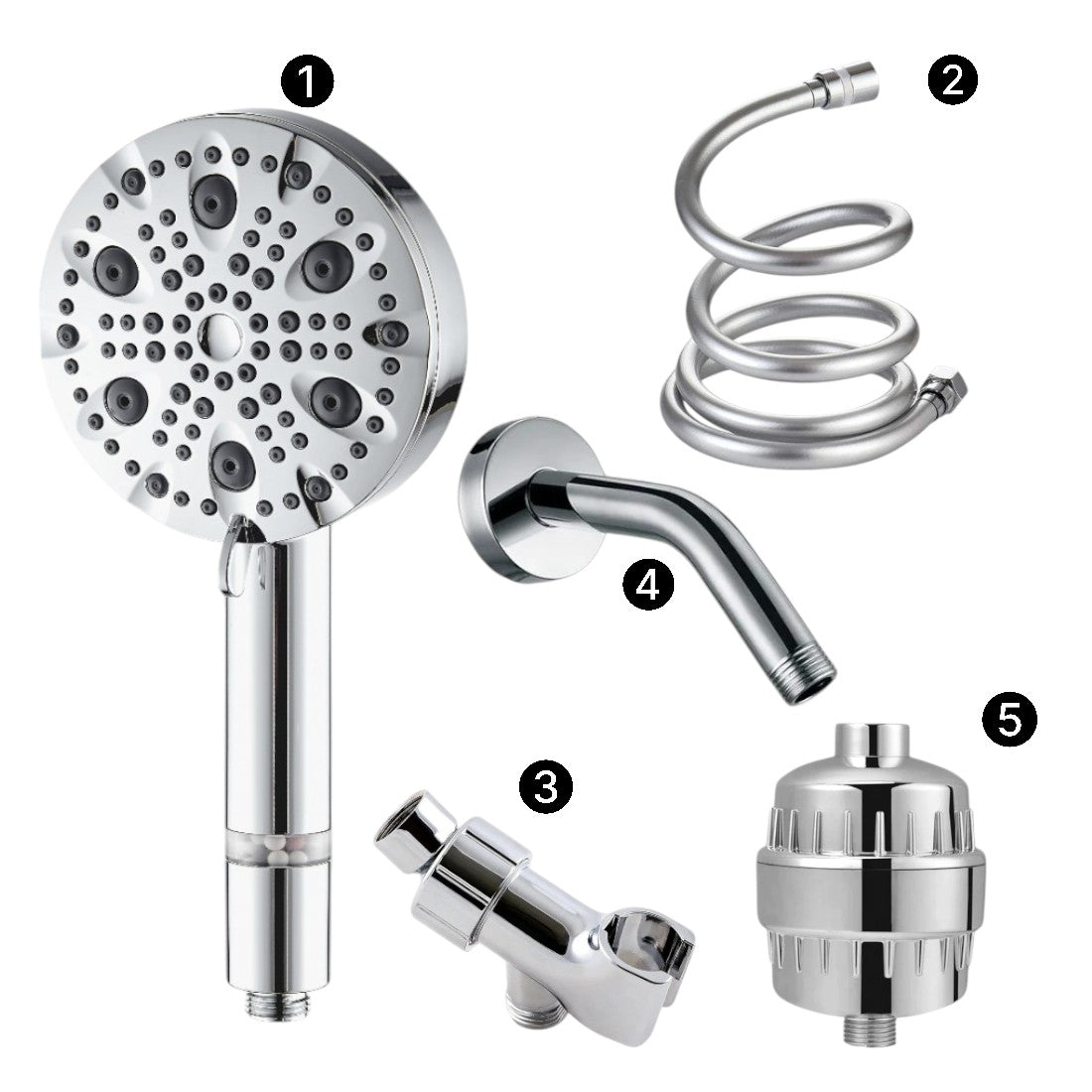 Kit de ducha completo de ducha de ducha luxe 9