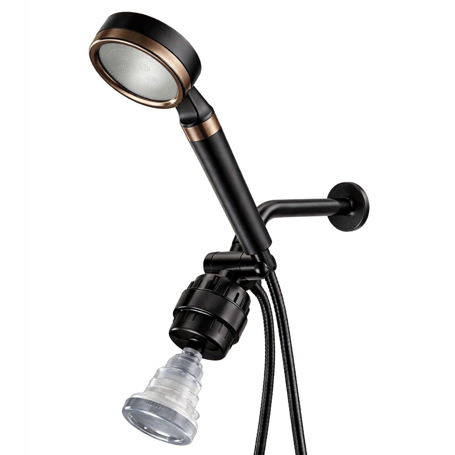 MineralStream™ BLACK - Sistema de ducha doble con vitamina C